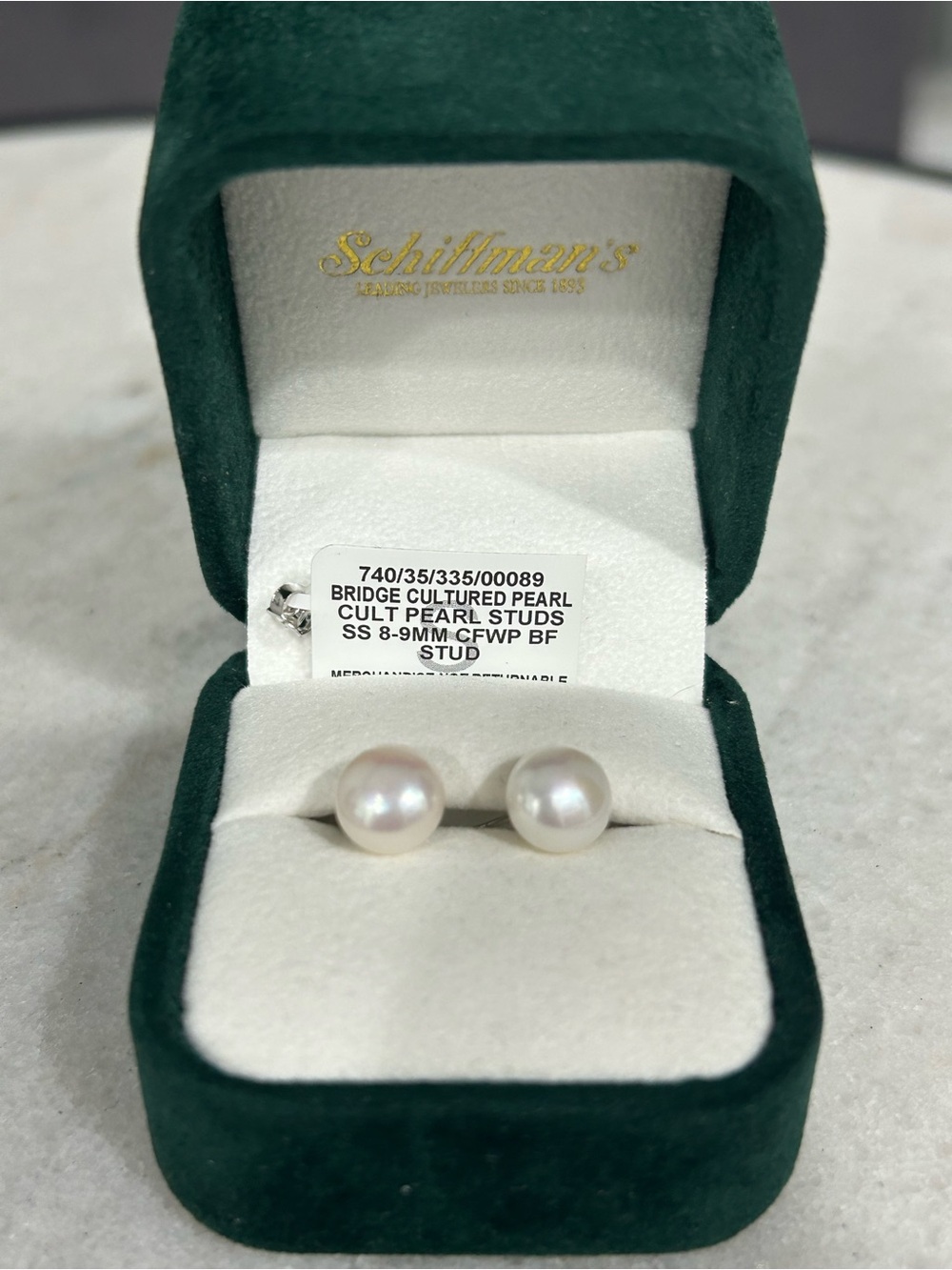 Cultured Pearl (Genuine) Stud Earrings with Sterling Silver Post and Backs 💥NWT💥